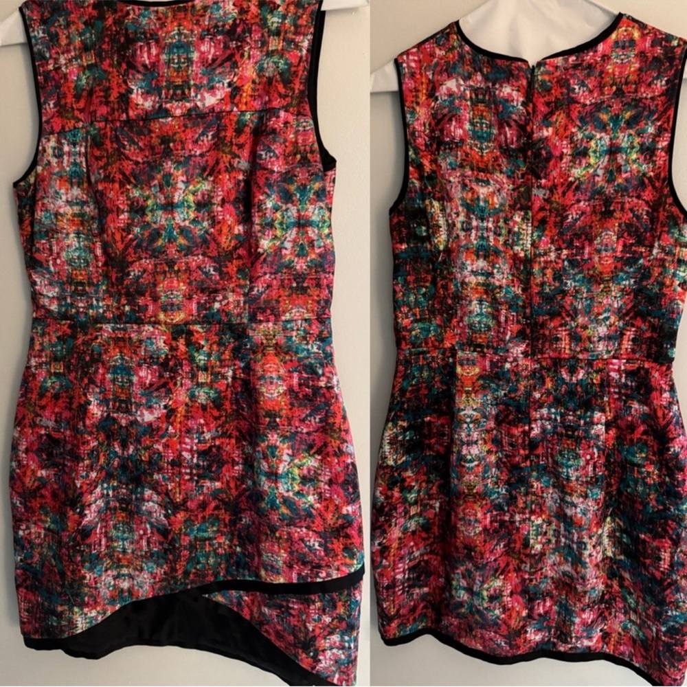 🔥 Multicolor Sleeveless assymetrical‎ Dress petite